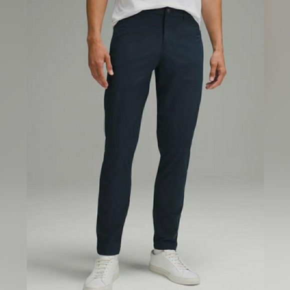 Lululemon Mens ABC Classic-Fit 5 Pocket Pants True Navy Size 36 Stretch Preppy